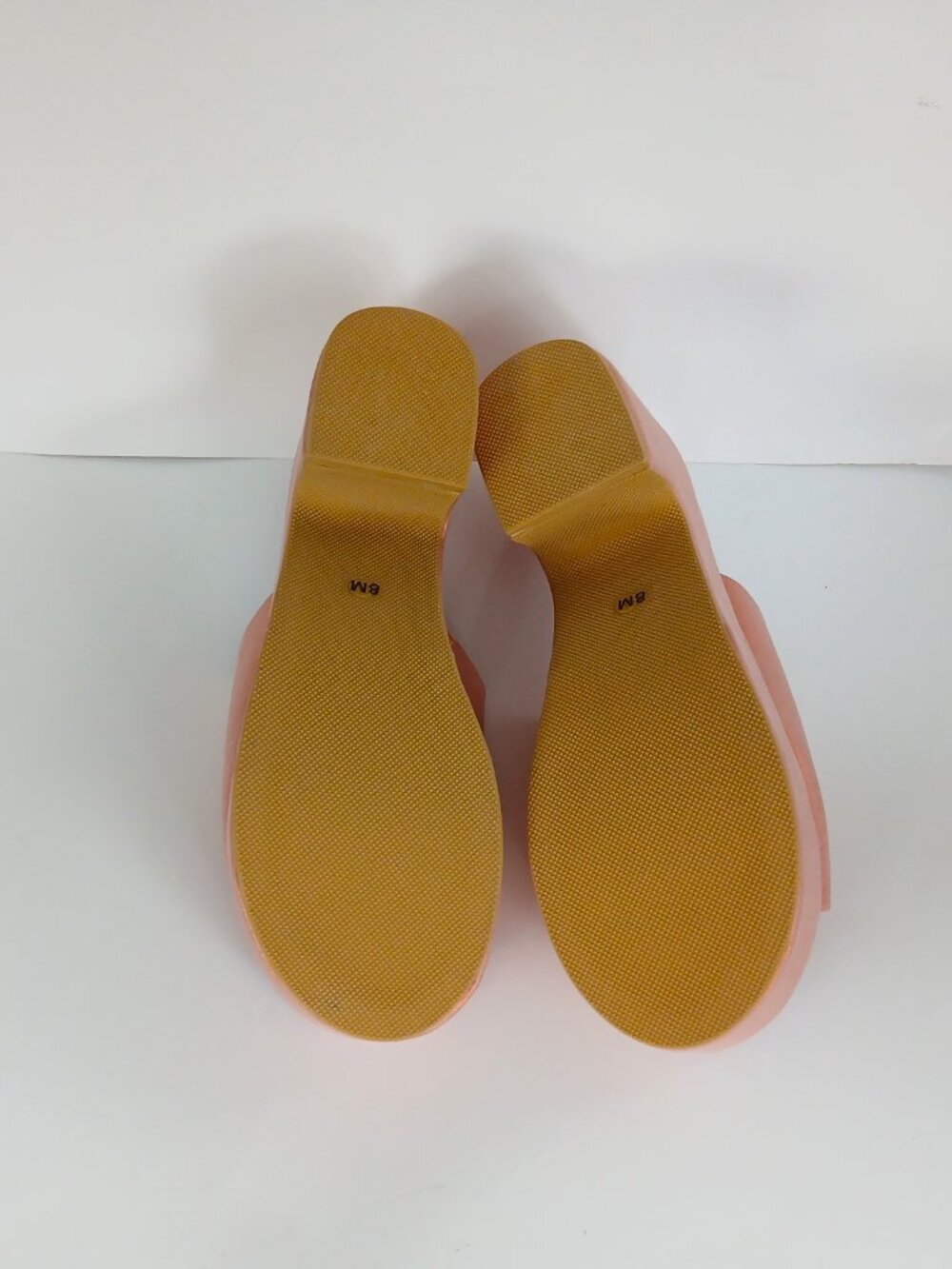 Beach By Matisse Shimmering Coral/Pink Platform Sandals, Size 8, New - Picture 10 of 11